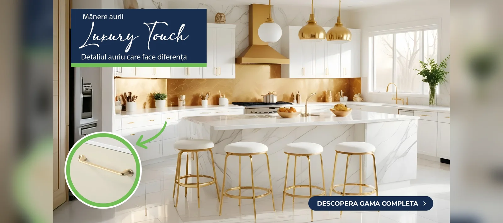Mânere pentru mobilier – Luxury Touch
